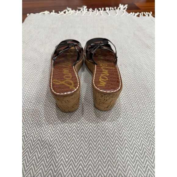 Sam Edelman Raynere  Black Patent Sandals Size 9.5 - Picture 5 of 5